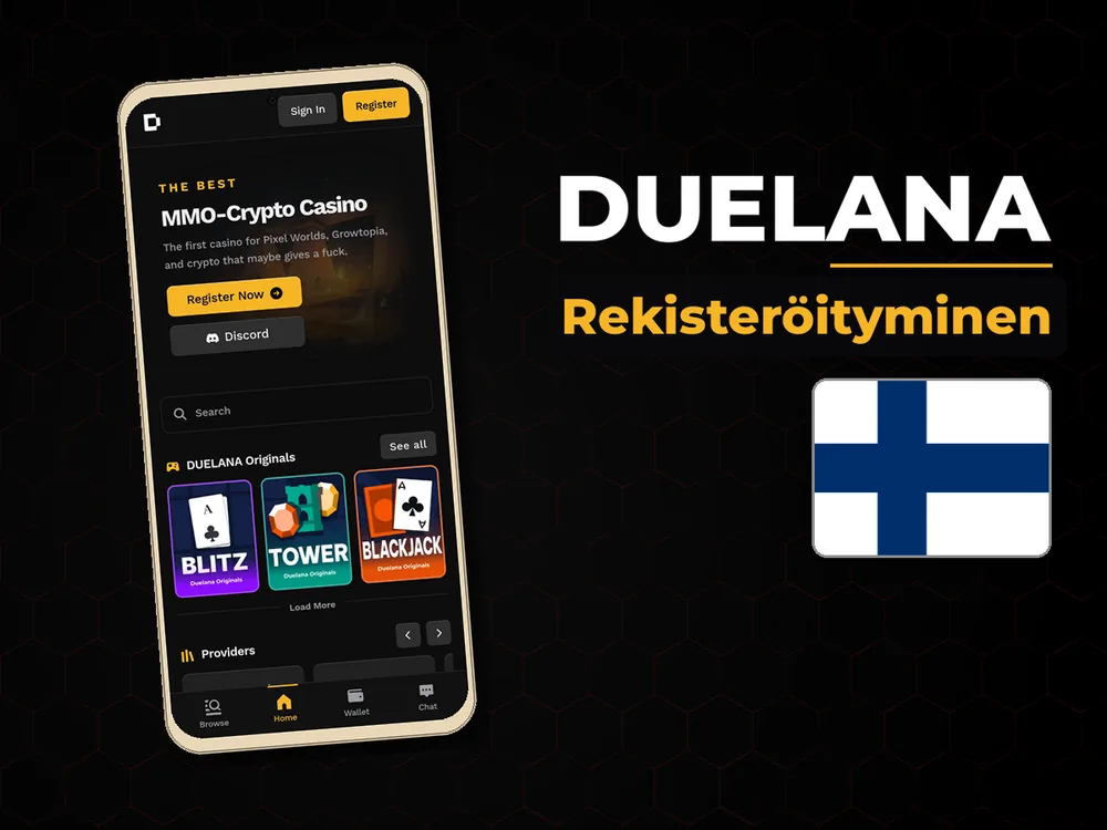 Duelana - Rekisteröityminen